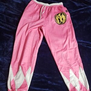 Pink power ranger sweatpants. Size xl true to size.